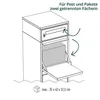 LOGIXBOX Frontbox-DeLuxe Paketbox mit Postfach Graphitgrau Produktbild-Vorschau 13