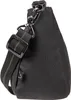 A close-up side view of a black crossbody bag. Anteprima dell’immagine prodotto