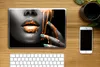 MuchoWow® Laptop Aufkleber Sticker Cover Lippen - Orange - Produktbild-Vorschau 2