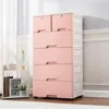 komoda se 6 zásuvkami Plastová s kolečky 50x35x102cm Náhled obrázku produktu 11