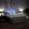 vidaXL Boxspringbett mit Matratze Dunkelgrau 140x190 cm Produktbild-Vorschau 5