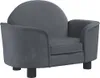 vidaXL Pelíšek pro psy Dark Grey 66x40x45 cm Velvet Náhled obrázku produktu 1