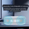 A digital alarm clock with a display showing time and temperature, placed on a shelf. Produktbild-Vorschau