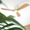 DeckenventilaTor Weiß mit Holz 131,5 cm inkl  LED Dimmbar Produktbild-Vorschau 9