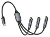 INF Type-C 3-in-1 adapterkabel – aluminium gevlochte USB-C Productafbeelding-voorbeeld 4