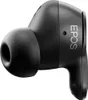 A close-up side view of a single black EPOS earbud. Produktbild-Vorschau