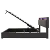 INONEFT hydraulisches Boxspringbett 160x200 cm, Doppelbett Produktbild-Vorschau 11