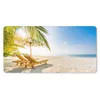 MuchoWow® Mauspad Mousepad Strandkorb - Palme - Luft 60x30 Produktbild-Vorschau 1