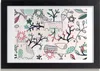 Bild 30x20 MDF-Rahmen, Wandkunst Tiere und Blumen Produktbild-Vorschau 1