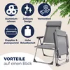 CASARIA® Gartenstühle 4er Set Klappbar 6-fach Verstellbar Produktbild-Vorschau 9