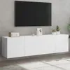 The Living Store TV-Wandschränke 2 Stk. Weiß 80x30x41 cm Produktbild-Vorschau 2