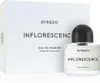 A bottle of Byredo Inflorescence Eau de Parfum and its packaging are displayed against a white background. Anteprima dell’immagine prodotto
