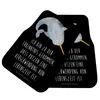Mr. & Mrs. Panda Fußmatte Auto Narwal - Schwarz - Geschenk, Produktbild-Vorschau 2