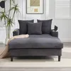 Multifunktionale Cord-Lounge mit Chaiselongue & großer Produktbild-Vorschau 9
