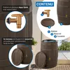 4rain Récupérateur d'eau de pluie Tonneau VINO 400L brun Voir les images du produit 4