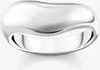 A close-up studio shot of a silver ring. Produktbild-Vorschau