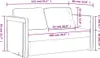 vidaXL Bodensofa mit Schlaffunktion Weinrot 112x174x55 cm Produktbild-Vorschau 12