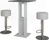 Set di tavoli da bar Vicco Repose Bianco/antracite 65 x 65 Anteprima dell’immagine prodotto 1