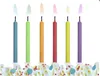 Geburtstagskerzen bunte Flammen 6.5cm, 6 Stück Produktbild-Vorschau 3