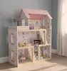 Holzpuppenhaus mit Möbeln, 78 cm, rosa, LED Produktbild-Vorschau 9
