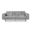 BEAUTYSOFA | 3-Sitzer Sofa VENEZIA Chenillestoff Grau – Produktbild-Vorschau 6