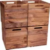 4er set Holzkiste Holzbox Vintage Ocker passend für Ikea Produktbild-Vorschau 7