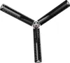 A black telescopic tripod with three legs is shown against a white background. Anteprima dell’immagine prodotto