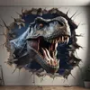 Dinosaurier im aufgebrochenen 3D-Wandloch – Decords Wandtattoo, Produktansicht 2 Produktbild-Vorschau