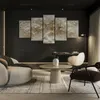 LUMASOUL, ensemble de 5 tableaux muraux pour salon, Voir les images du produit 2