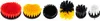 A set of six different cleaning brushes with black bases and bristles in red, yellow, black, and white colors, arranged in a row against a white background. Náhled obrázku produktu