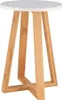 Tendance Schemel weiß braun 30 cm x 30 cm x 43 cm Produktbild-Vorschau 1