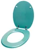SANILO® Asiento de inodoro brillante, color turquesa. Tapa Vista previa de la imagen del producto 4