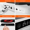 A collage of four close-up images showing different features of a portable CD player. Produktbild-Vorschau