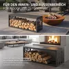 Regál na drevo na krb ML-Design, vnútorné/vonkajšie Náhľad obrázku produktu 4