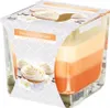 Bispol wieca trjkolorowa w szkle Ciasteczko Waniliowe, 170g Produktbild-Vorschau 1