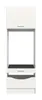 A white cabinet with shelves and drawers, designed to fit around a washing machine. Produktbild-Vorschau