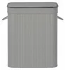 Relaxdays Wäschekorb mit Deckel, 3 Fächer, Bambus, 105 l, Produktbild-Vorschau 8