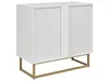 BELIANI Sideboard Weiß und helles Holz MDF Holzfurnier 2 Produktbild-Vorschau 8