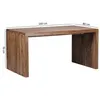 Wohnling Design Naturel Sheesham Bureau en bois massif 160 Voir les images du produit 2