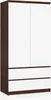 A product image of a wardrobe with two doors and two drawers. Náhľad obrázku produktu
