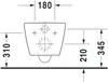 Duravit Wand WC 570 Me by Starck 365x570mm Rimless, Durafix Produktbild-Vorschau 17