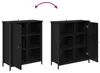 Servírovací skříň Černý dub 70 x 30 x 80 cm kompozitní Náhled obrázku produktu 11
