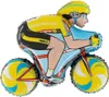 CYCLIST Folienballon Radfahrer Gelb Athlet Leader Produktbild-Vorschau 2