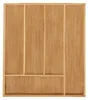 Besteckbox - 5 Fächer - 5 x 30 x 34 cm - Bambus Produktbild-Vorschau 7