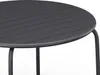 Gartentisch rund - D. 110 cm - Metall - Anthrazitgrau - Produktbild-Vorschau 3