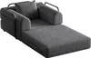 [Patentiertes Design] Chenille-Schlafsofa 2-in-1 mit Produktbild-Vorschau 3
