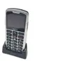 A silver Beafon SL260 feature phone with a charging dock. Produktbild-Vorschau