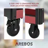 AREBOS servisní vozík 3 přihrádky červený/černý | 18dílná Náhled obrázku produktu 8