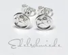 Engel als Ohrstecker 925/- Silber rhod rund 6mm Produktbild-Vorschau 1