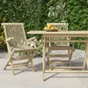 Gartenstühle 2 Stk. Klappbar Grau 56x61x89 cm Massivholz Produktbild-Vorschau 1